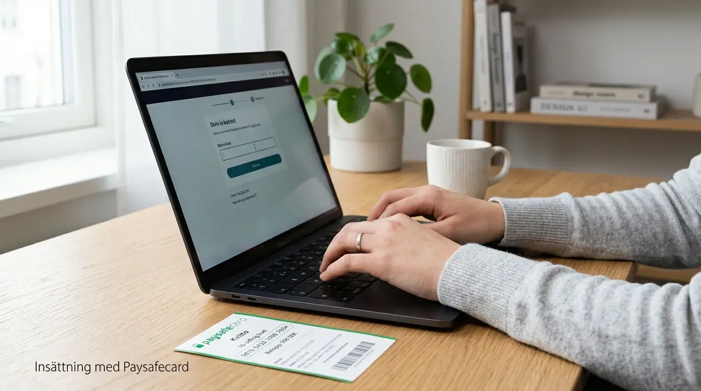Steg-för-steg insättning med Paysafecard på svenska bettingsidor