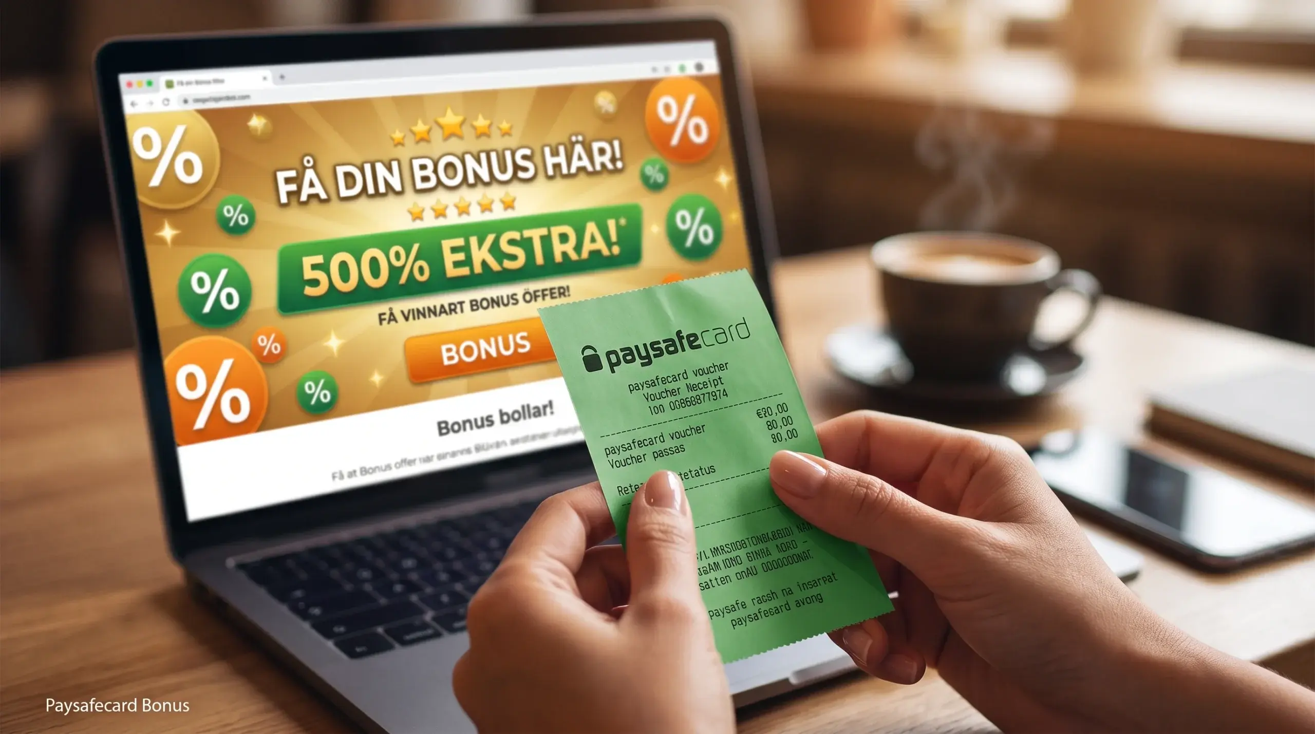 Bonusar vid insättning med Paysafecard hos svenska bettingsidor 2026
