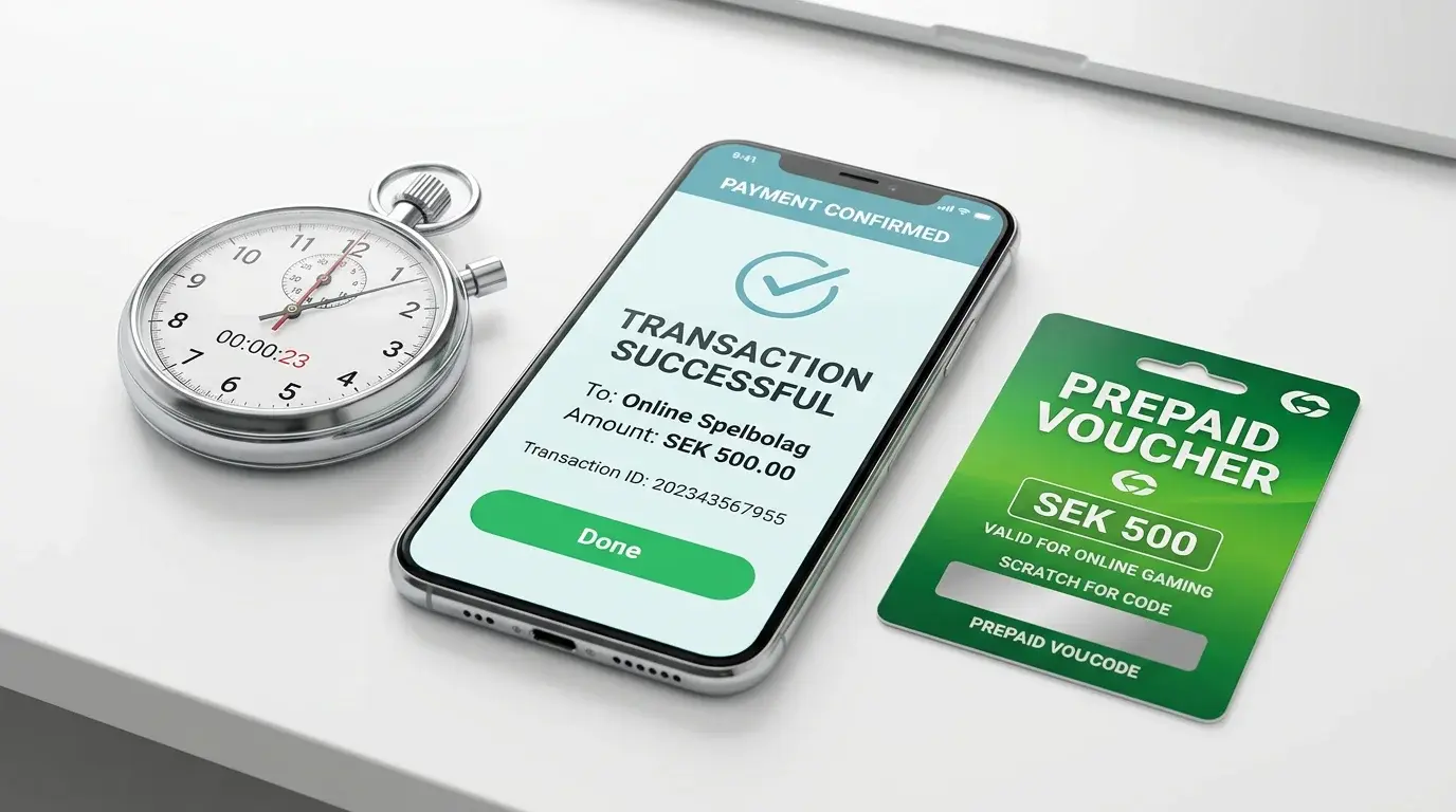 Jämförelse av insättningshastigheter mellan Paysafecard Swish och Trustly