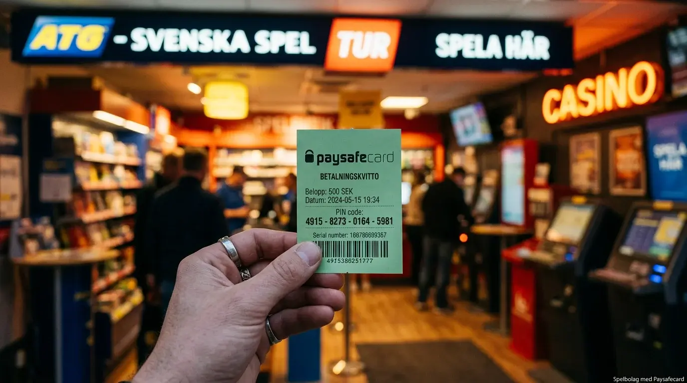 Spelbolag med Paysafecard och svensk licens i Sverige 2026